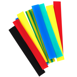 Трубка термоусаживаемая ТУТ 10/5 набор 7 цветов по 3шт.100мм EKF