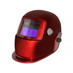 Маска сварщика MEGA (red, красная) с автоматическими регулировками (светофильтр DX350D)