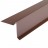 Планка торцевая Шинглас, коричневая, 100х25х130х15 мм